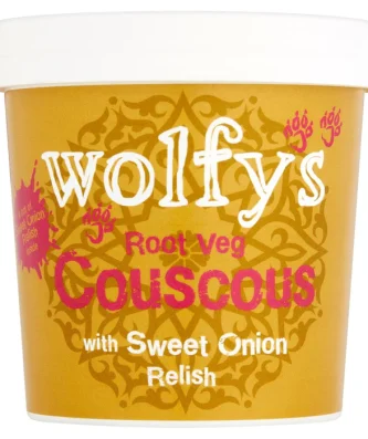 Wolfy's Root Veg Couscous with Sweet Onion Relish 97g