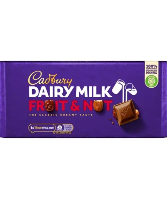 Cadbury Dairy Milk Fruit & Nut Chocolate Bar 180g