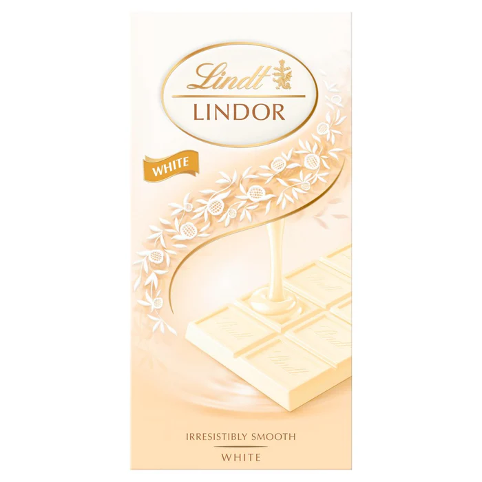 Lindt Lindor White Bar 100g