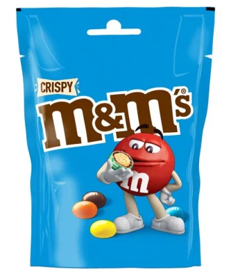 M&M's Crispy Chocolate Pouch Bag 107g