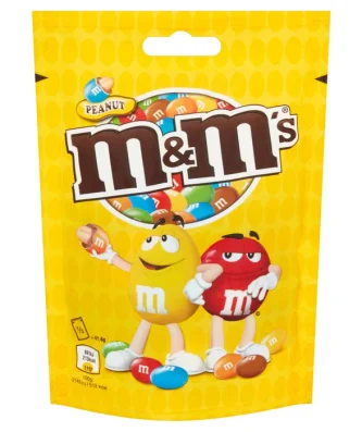 M&M's Peanut Chocolate Pouch Bag 125g