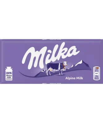 Milka Alpine Milk Chocolate Bar 90g
