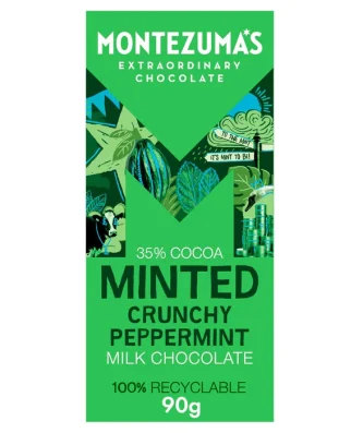 Montezuma's Minted Peppermint Milk Chocolate Bar 90g