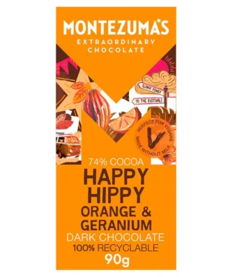 Montezuma's Happy Hippy Orange & Geranium 90g