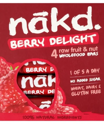 Nakd Berry Delight Fruit & Nut Bars 4 x 35g