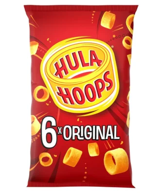 Hula Hoops Original Multipack Crisps 6 per pack
