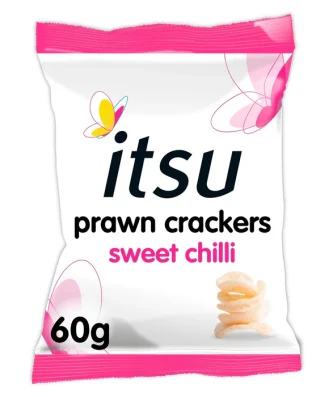 Itsu Sweet Chilli Prawn Crackers Sharing Bag 60g
