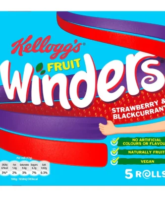 Kellogg's Winders Strawberry & Blackcurrant 5 per pack