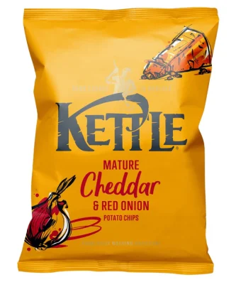 Kettle Mature Cheddar & Red Onion 130g