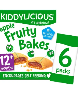 Kiddylicious Apple Fruity Bakes 12 mths+ Multipack 6 x 22g