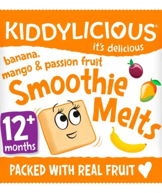 Kiddylicious Banana Mango & Passionfruit Smoothie Melts 12 mths+ 6g