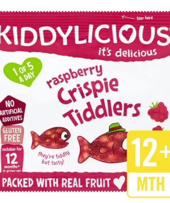 Kiddylicious Raspberry Crispy Tiddlers 12 mths+ 12g