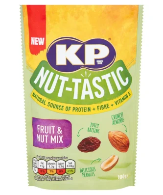 KP Nut Tastic Fruit & Nut Mix Grazing Bag 100g