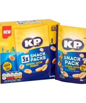 KP Salted Peanuts Multipack 5 Pack 5 x 30g
