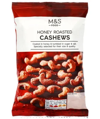 M&S Honey Roasted Cashews 250g
