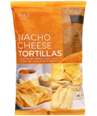 M&S Nacho Cheese Tortilla Chips 200g