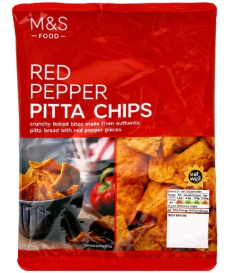 M&S Red Pepper Pitta Chips 150g