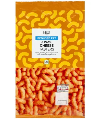 M&S Reduced Fat Cheese Tasters 6 x 19g per pack