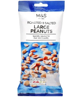 M&S Roasted & Salted Large Peanuts 200g