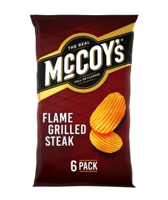 McCoy's Flame Grilled Steak Multipack Crisps 6 per pack