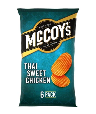 McCoy's Thai Sweet Chicken Multipack Crisps 6 x 25g
