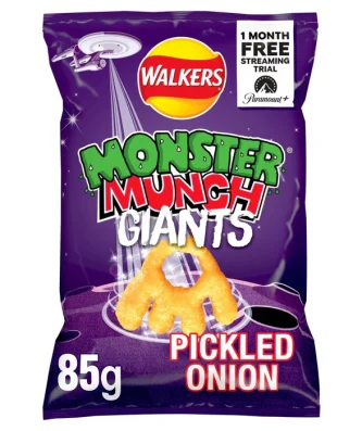 Monster Munch Giants Pickled Onion Snack 85g