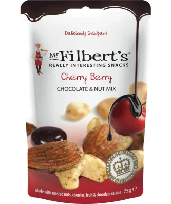 Mr Filbert's Cherry Berry Chocolate & Nut Mix 75g