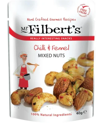Mr Filberts Chilli & Fennel Mixed Nuts 40g