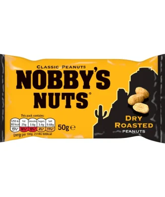 Nobby's Nuts Classic Dry Roasted Peanuts 50g