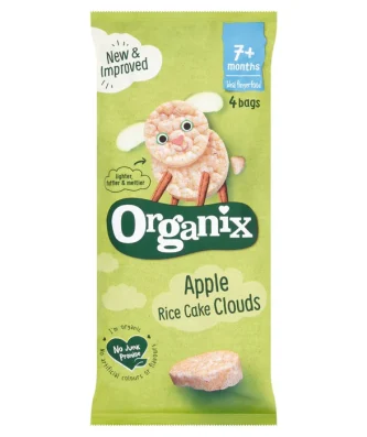 Organix Apple Rice Cake Clouds Multi Pack 72g