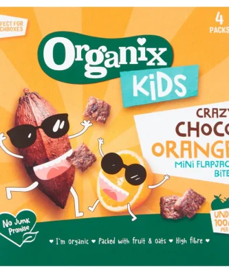 Organix Kids Crazy Choco Orange Mini Organic Flapjack Bites 4 x 23g