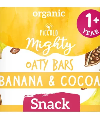 Piccolo Banana & Cocoa Organic Mighty Oaty Bars 12 mths+ 120g