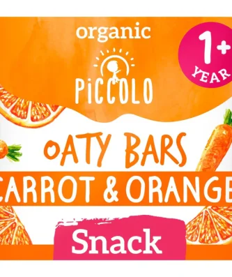 Piccolo Carrot & Orange Organic Mighty Oaty Bars 12 mths+ 120g