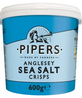 Pipers Anglesey Sea Salt Crisps Tub 600g