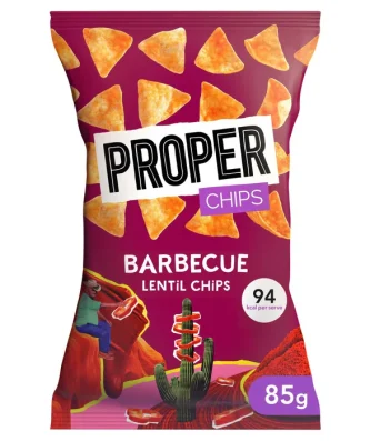 Properchips Barbecue Lentil Chips 85g