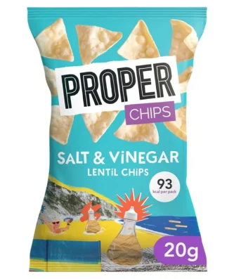 Properchips Salt & Vinegar Lentil Chips 20g