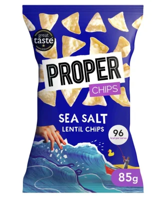 Properchips Sea Salt Lentil Chips 85g