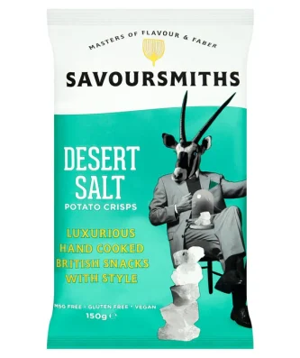 Savoursmiths Desert Salt Luxury English Potato Crisps 150g
