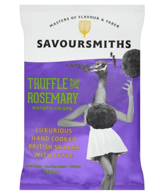 Savoursmiths Truffle & Rosemary Luxury English Potato Crisps 150g