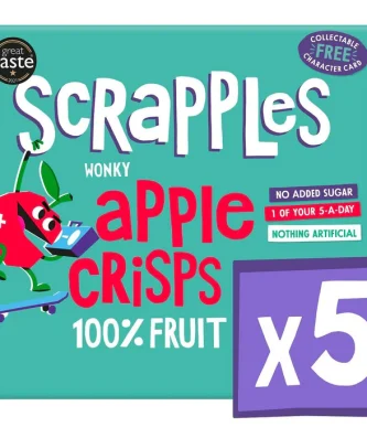 Scrapples Kids Apple Crisps Multi Box 5 x 12g