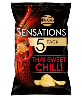 Sensations Thai Sweet Chilli Multipack Crisps 5 per pack