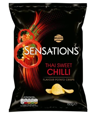 Sensations Thai Sweet Chilli Sharing Crisps 150g