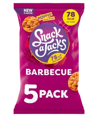 Snack a Jacks Sizzling Barbecue Multipack Rice Cakes 5 per pack