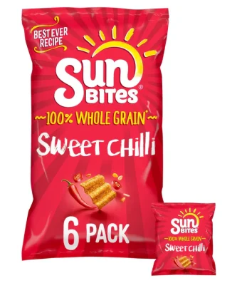 SunBites Sweet Chilli Multigrain Snacks 6 per pack