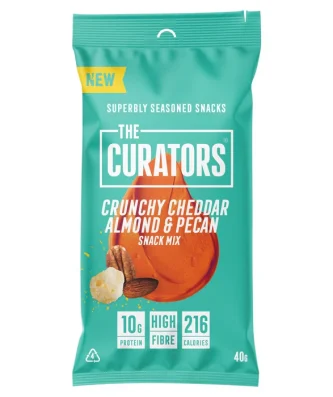 The Curators Cheddar Almonds & Pecans Snack Mix 40g