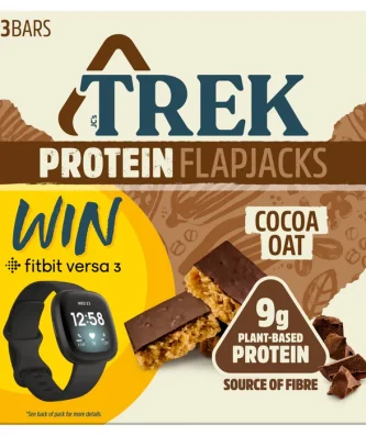 Trek Cocoa Oat Protein Flapjacks 3 x 50g