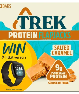 Trek Salted Caramel Protein Flapjacks 3 x 50g