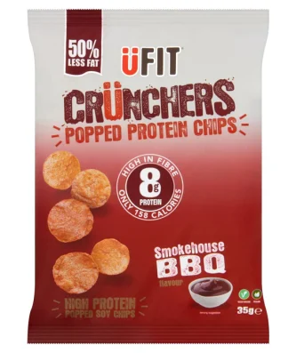 UFIT Crunchers Smokehouse BBQ High Protein Popped Chips 35g