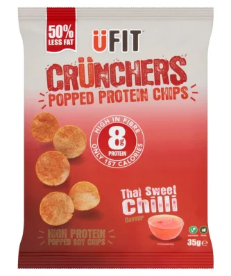 UFIT Crunchers Thai Sweet Chilli High Protein Popped Chips 35g