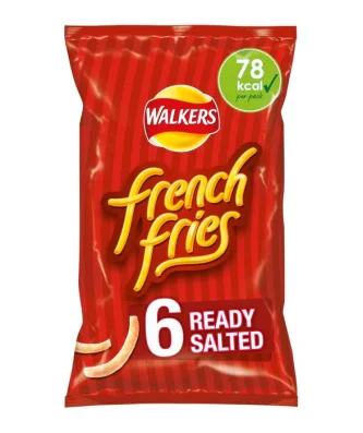 Walkers French Fries Ready Salted Snacks 6 per pack